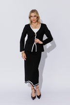 Black Ponte Coco Skirt