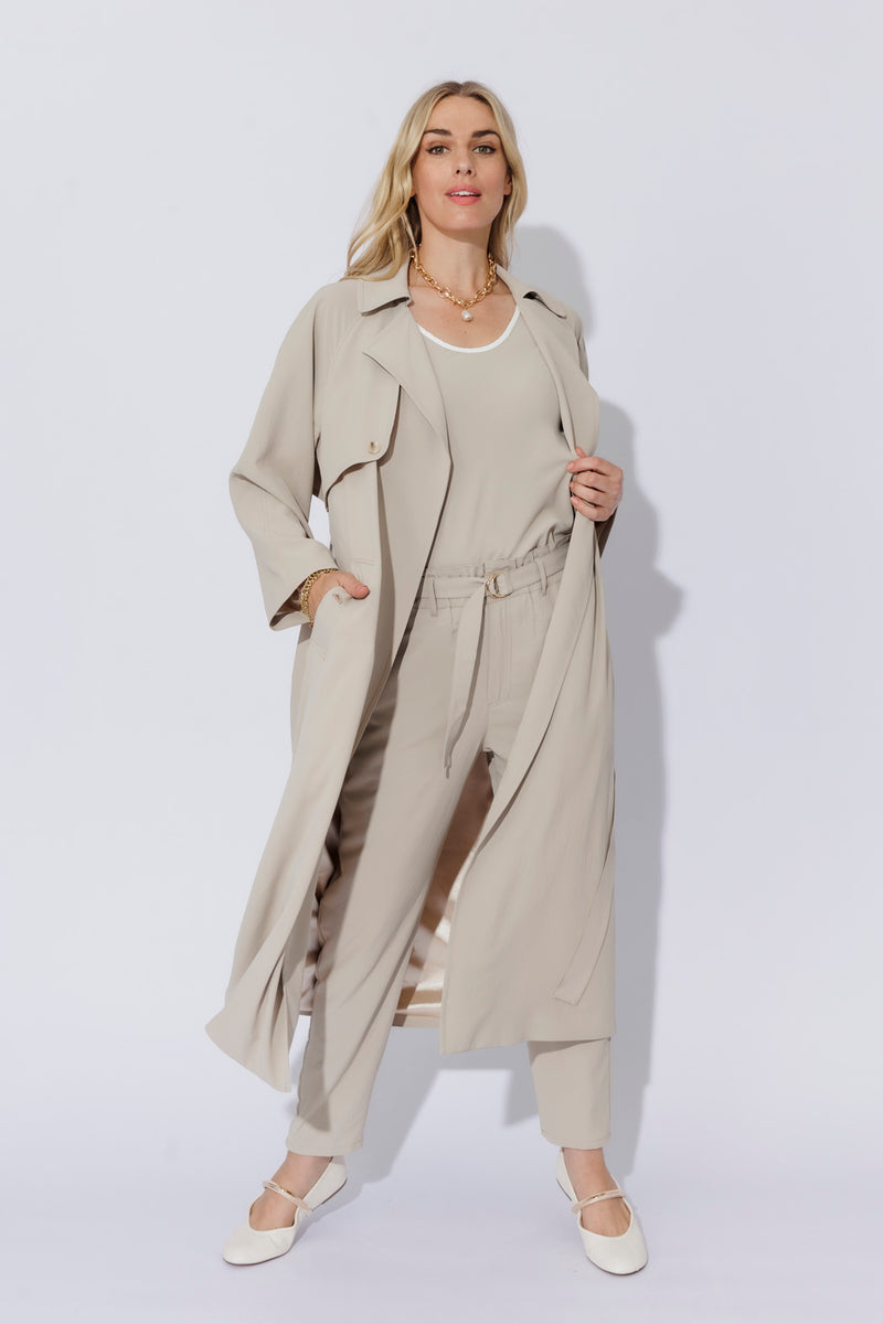 Beige Luxury Trench Coat