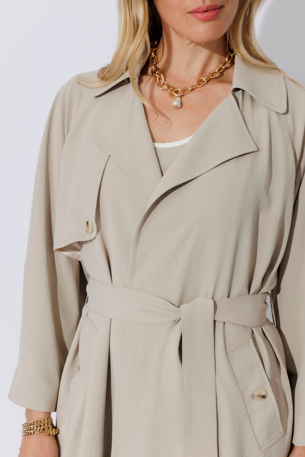 Beige Luxury Trench Coat