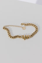 Free Gift - Gold M Bracelet