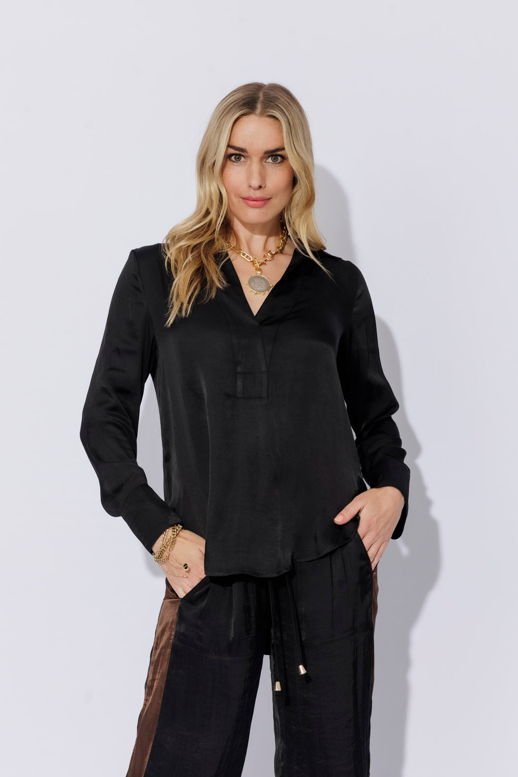 Black Glow Brit Blogger Shirt