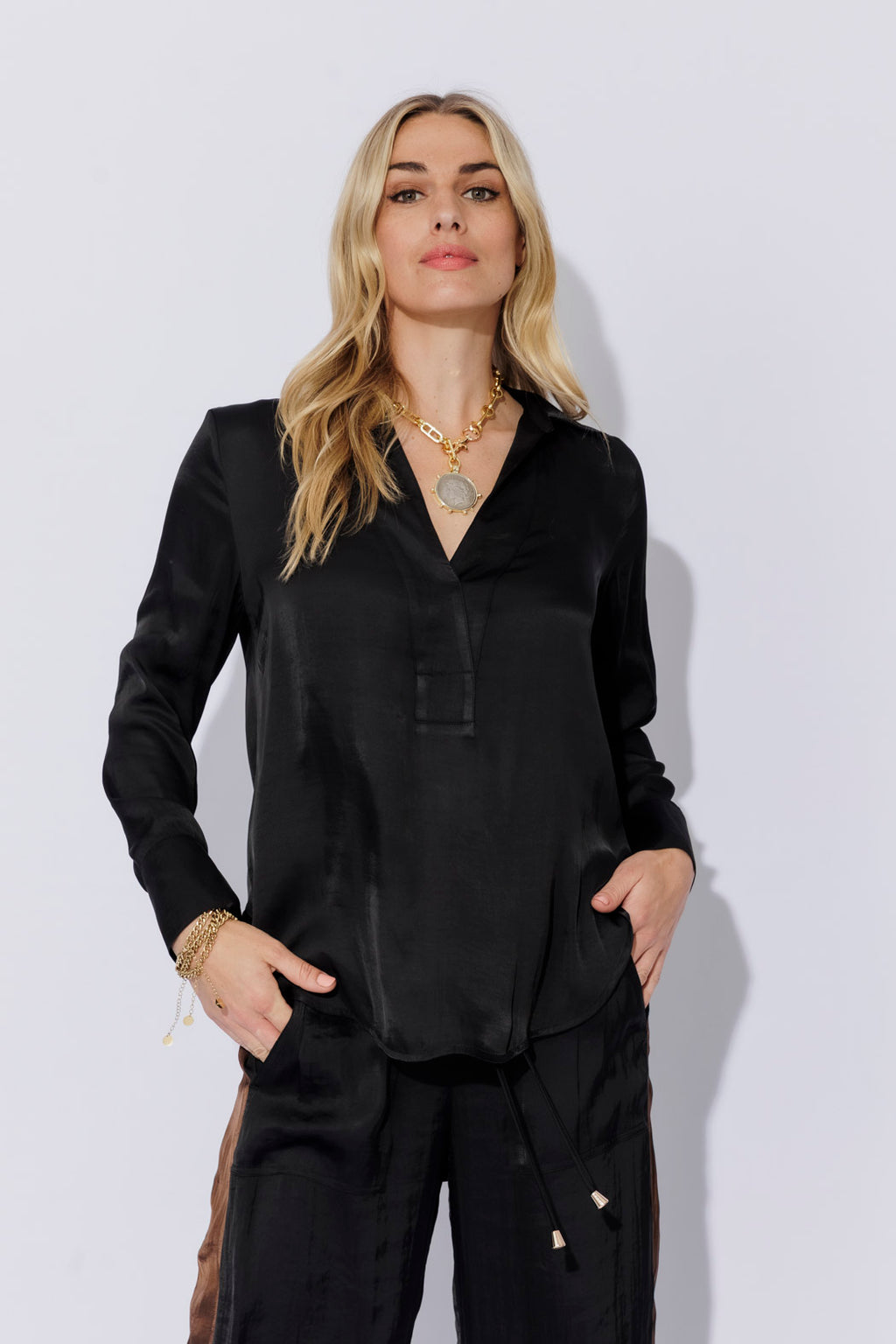 Black Glow Brit Blogger Shirt