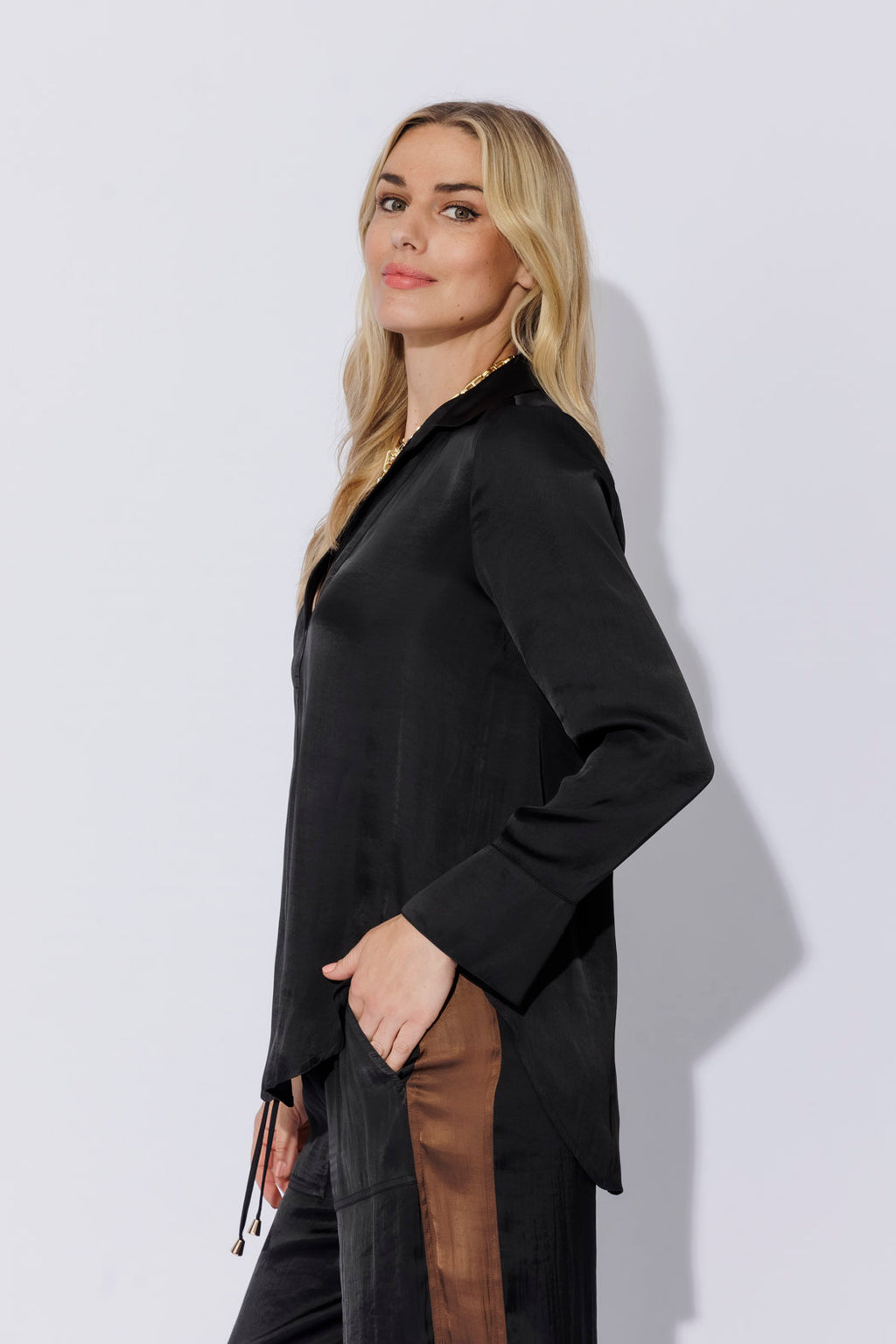 Black Glow Brit Blogger Shirt