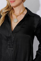 Black Glow Brit Blogger Shirt