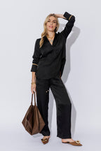 Black Glow Brit Blogger Shirt