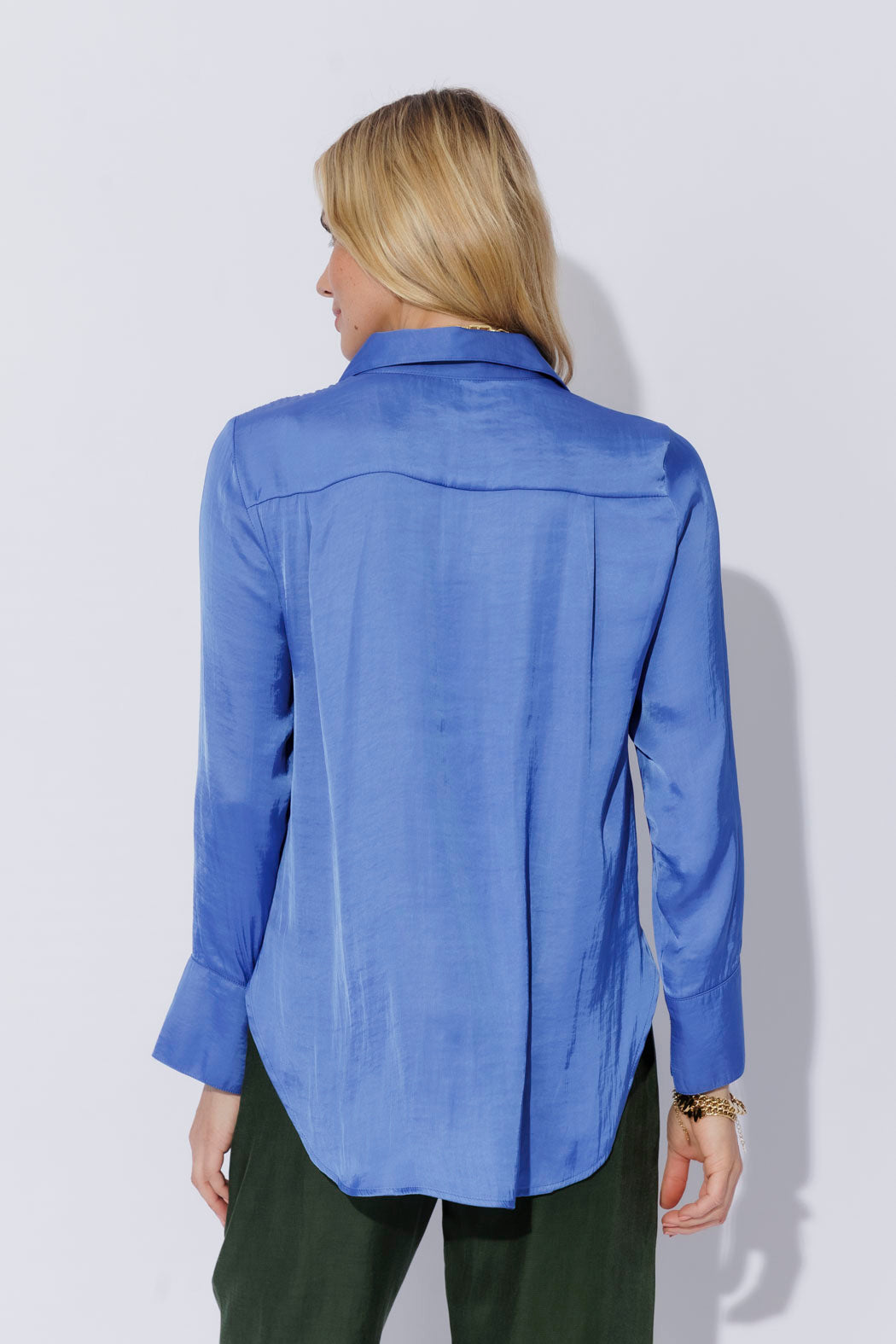 Cobalt Glow Brit Blogger Shirt