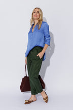 Cobalt Glow Brit Blogger Shirt