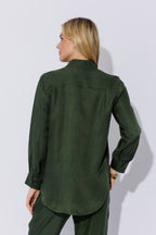Forest Cupro/Linen Milan Blogger Shirt