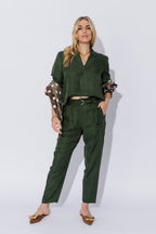 Forest Cupro/Linen Milan Blogger Shirt