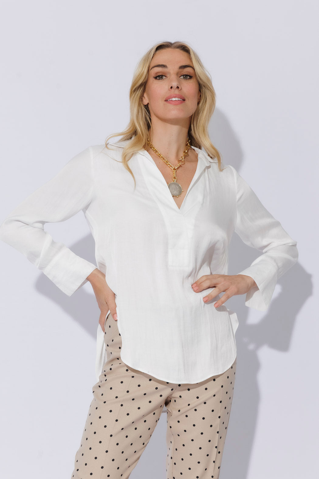White Glow Brit Blogger Shirt