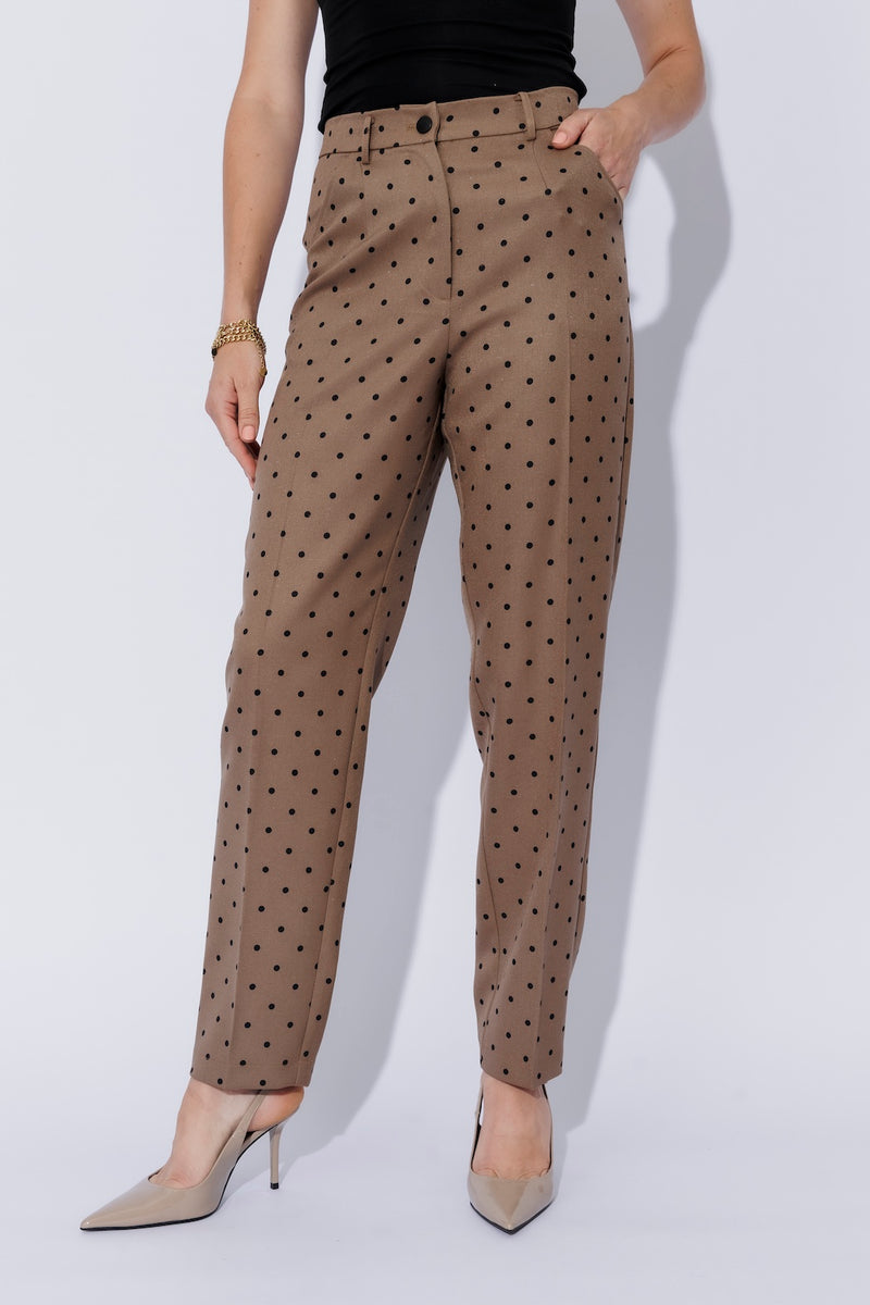 Brown Spot Tailored Pant