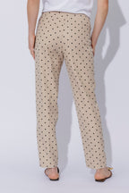 Beige Spot Tailored Pant