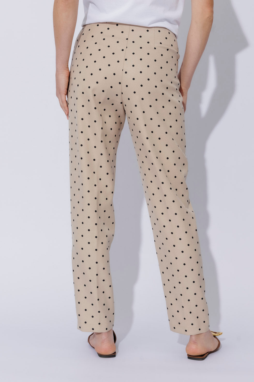 Beige Spot Tailored Pant
