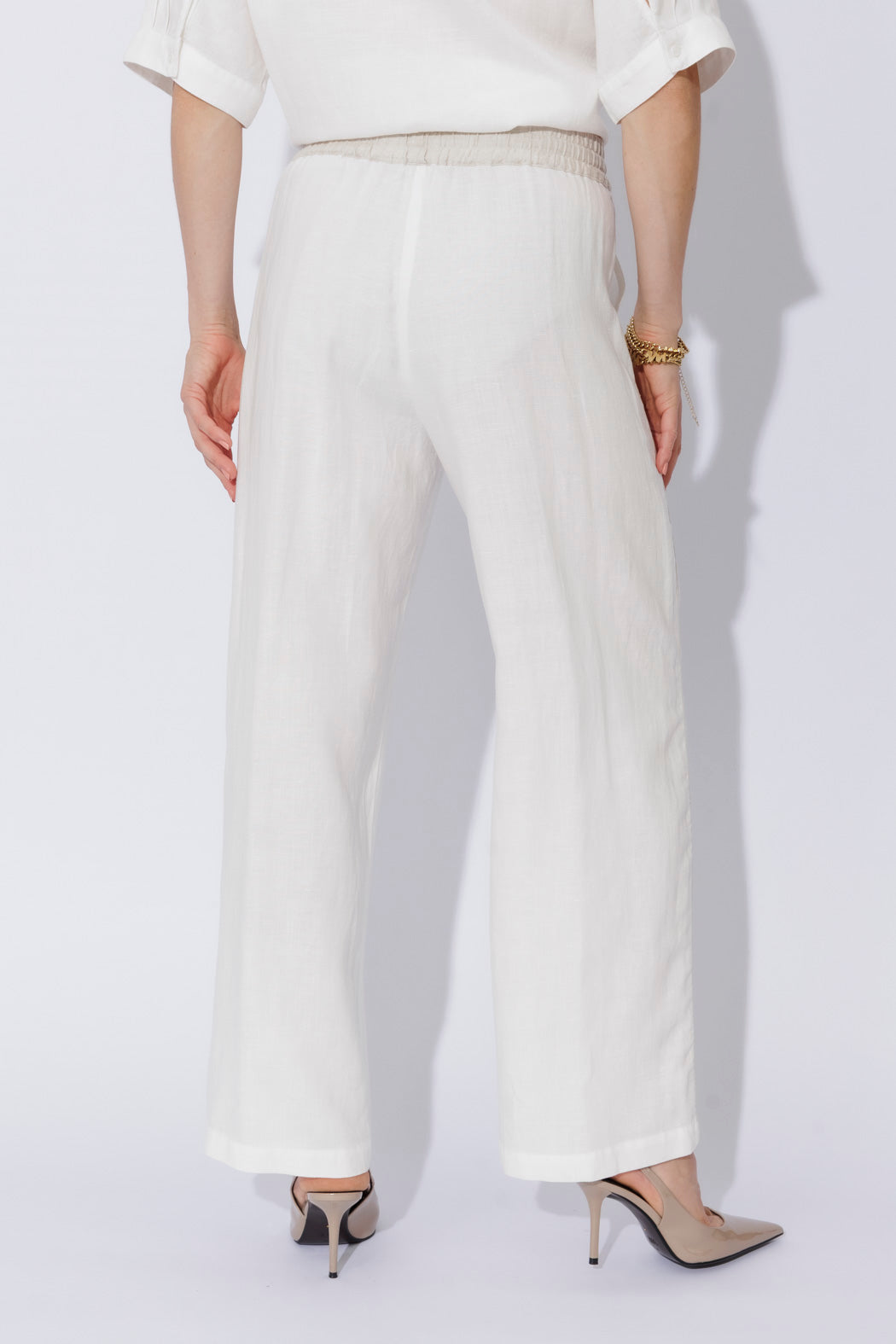 White Washed Linen Pocket Pant