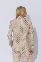 Beige Spot Tailored Blazer