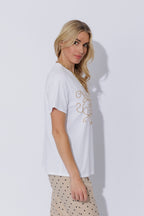 White Angel Embroidery T-Shirt
