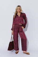 Cherry Glow Panel Pant