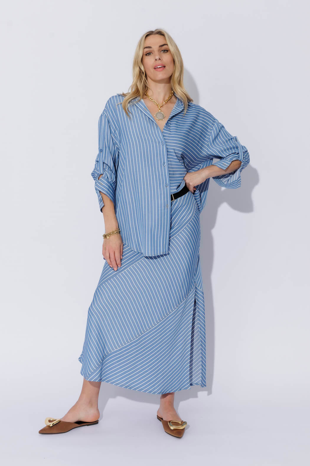 Stripe Soft Denim Shirt