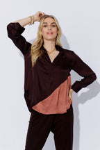 Chocolate Spliced Milan Blogger Shirt