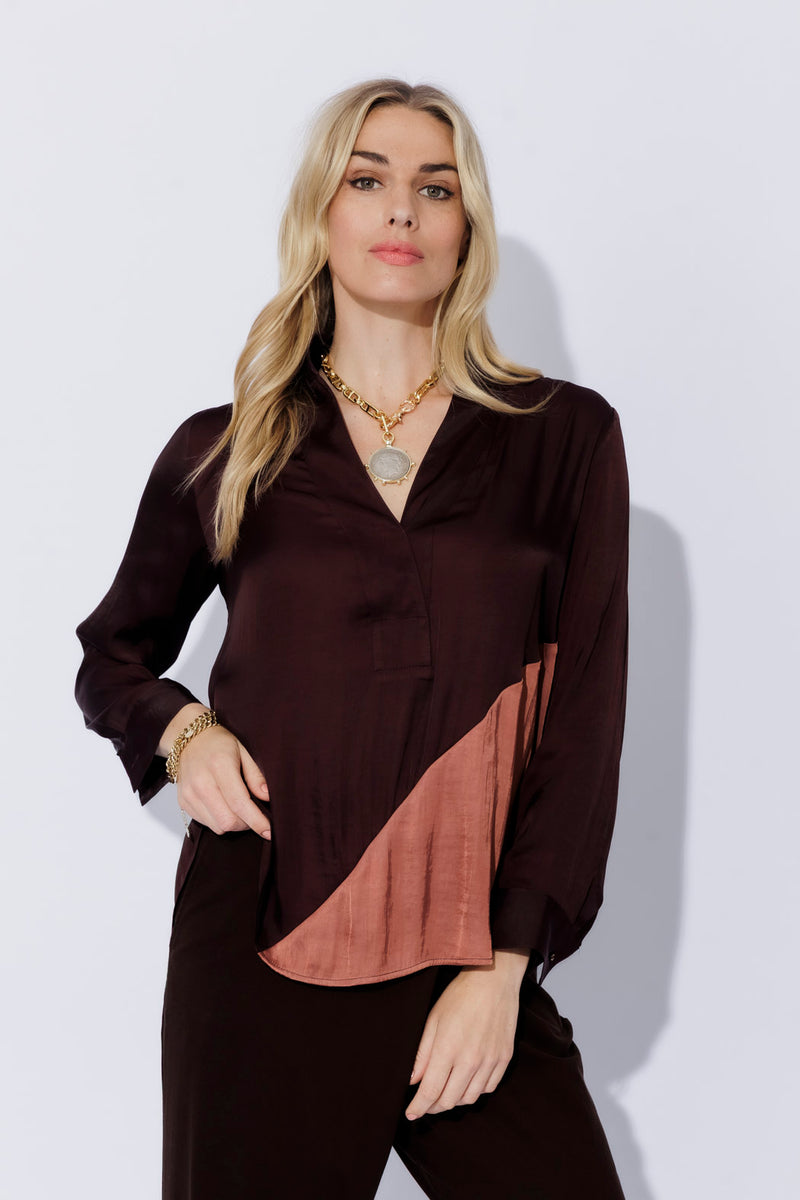 Chocolate Spliced Milan Blogger Shirt
