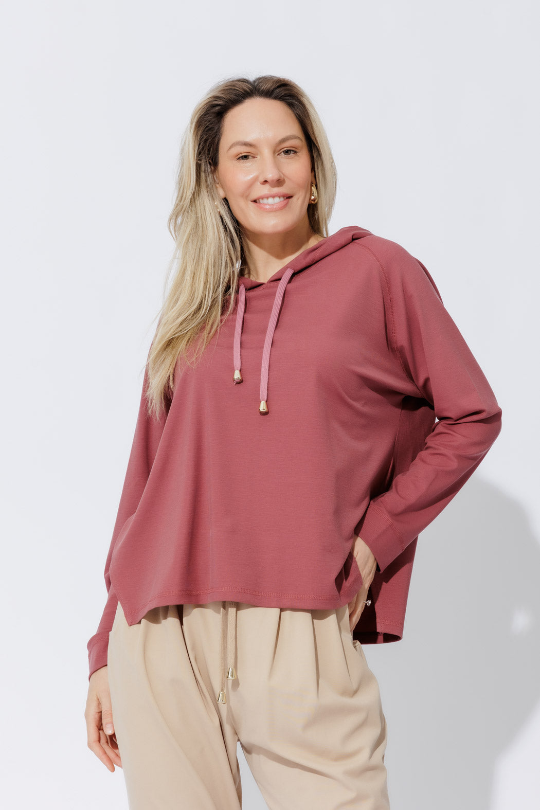 Rose Tencel Hoodie
