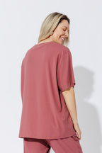 Rose Tencel Stud Tee