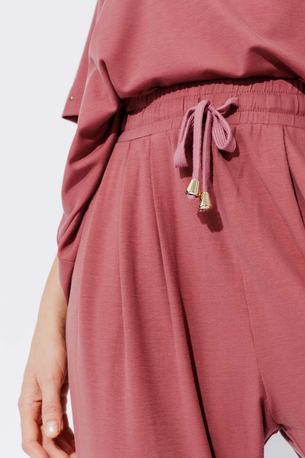 Rose Tencel Slouch Pant