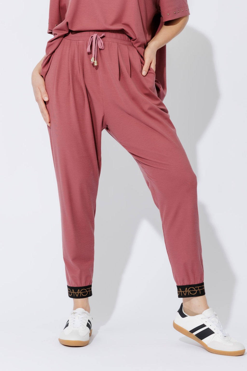 Rose Tencel Slouch Pant