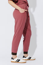 Rose Tencel Slouch Pant