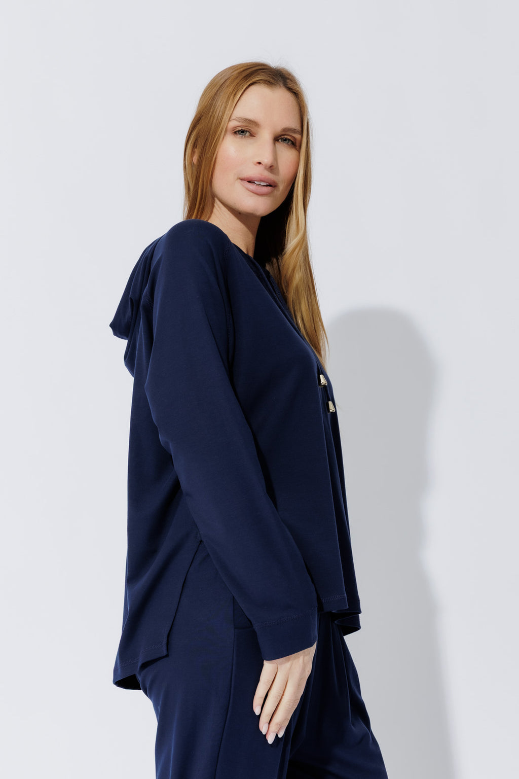 Navy Tencel Hoodie