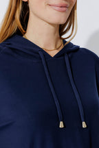 Navy Tencel Hoodie