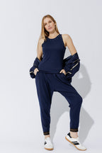 Navy Tencel Stud Cami