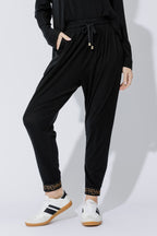 Black Tencel Slouch Pant