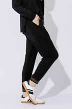 Black Tencel Slouch Pant