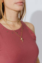 Rose Tencel Stud Cami