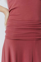 Rose Tencel Stud Skirt