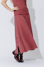 Rose Tencel Stud Skirt