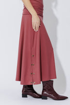 Rose Tencel Stud Skirt
