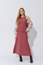 Rose Tencel Stud Skirt
