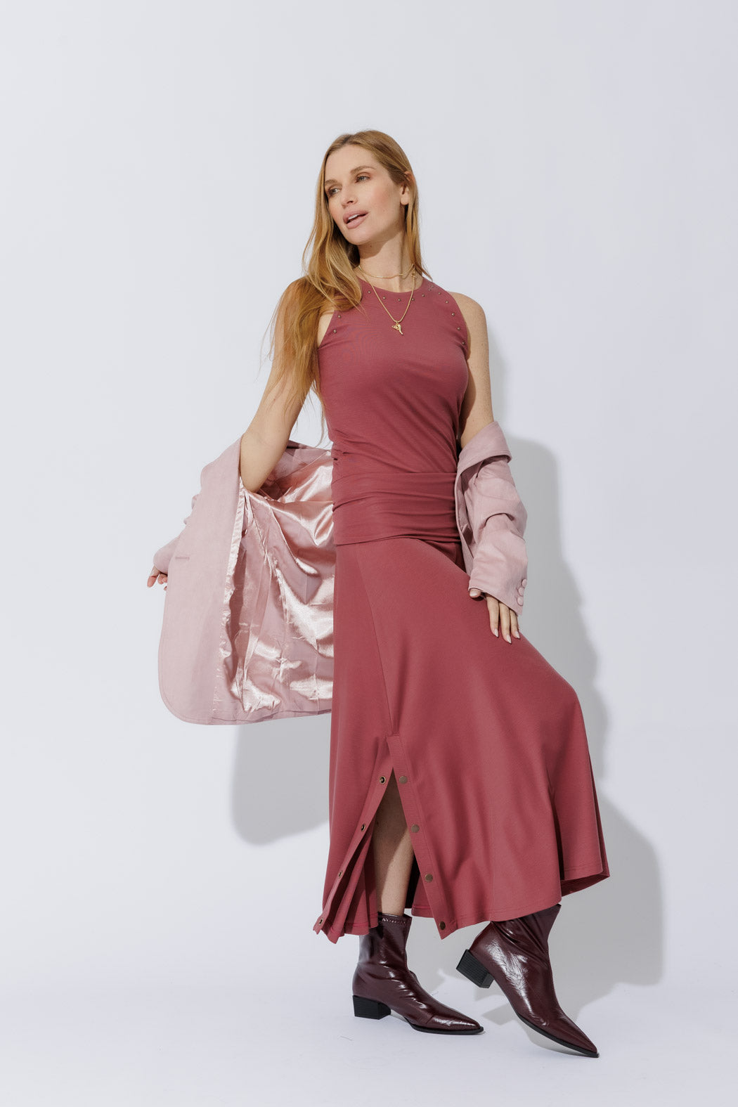 Rose Tencel Stud Cami