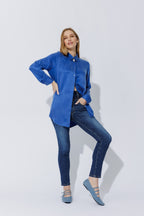 Cobalt Cupro Charlie Shirt