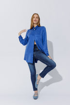 Cobalt Cupro Charlie Shirt