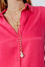 Raspberry Cupro Charlie Shirt