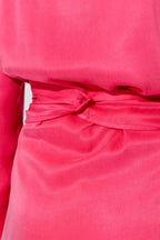 Raspberry Cupro Charlie Shirt