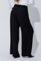 Black Euro Fold Over Pant