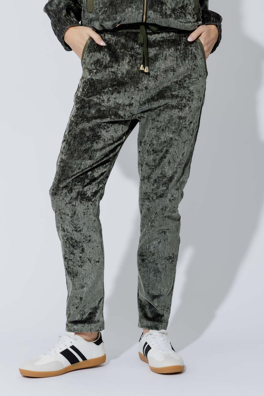 Sage Textured Slouch Pant