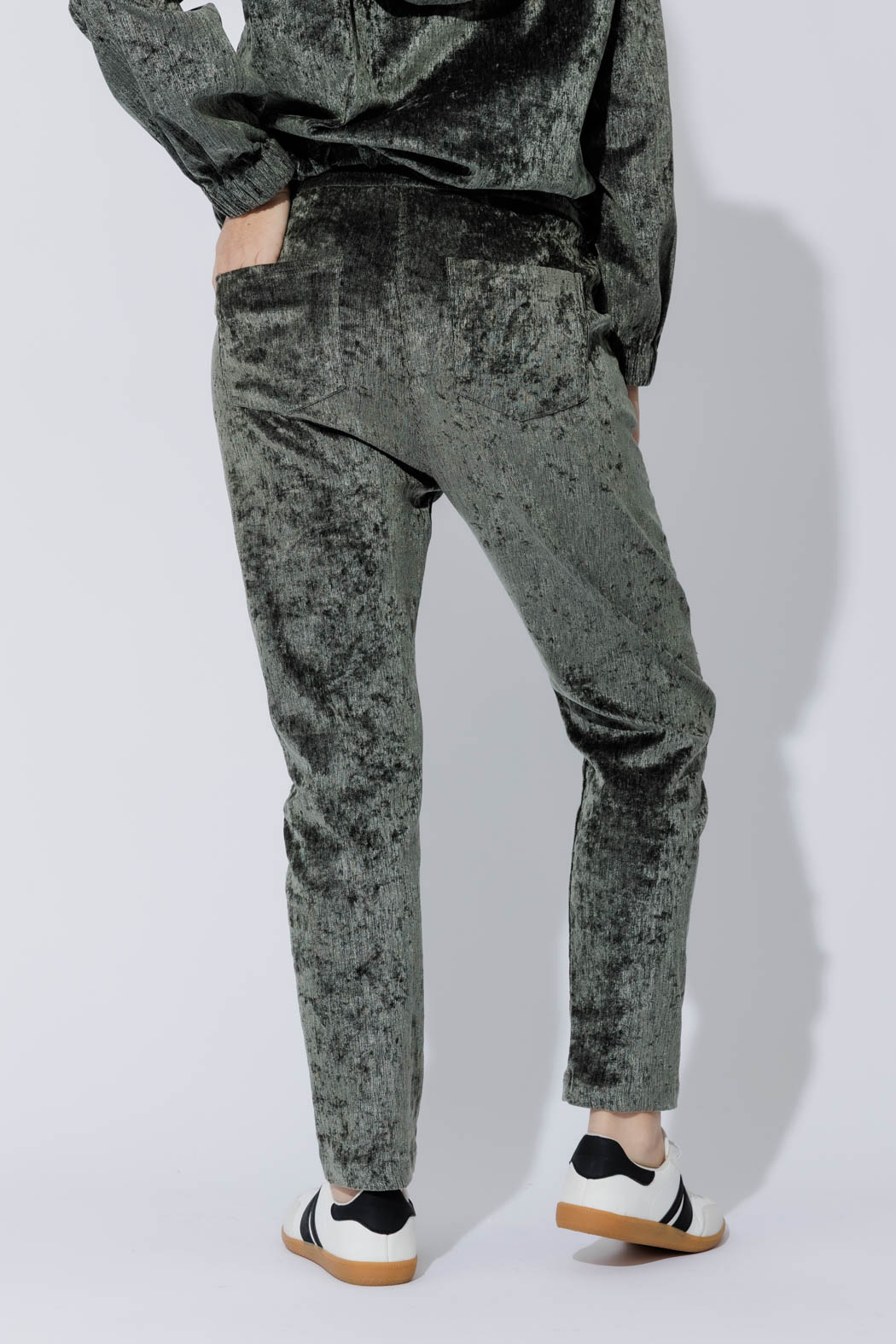Sage Textured Slouch Pant