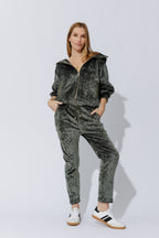 Sage Textured Slouch Pant