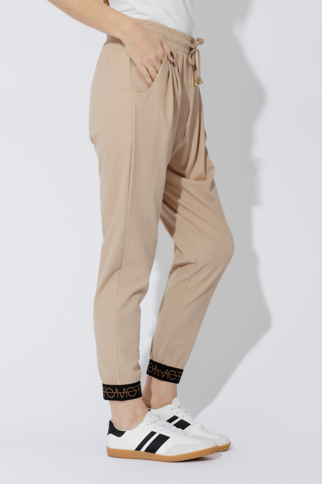 Beige Lux Street Pant