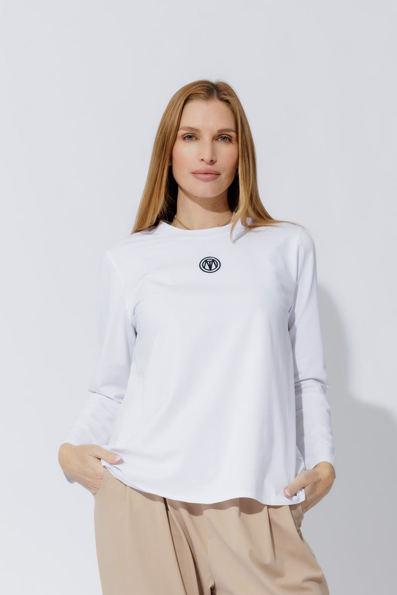 White Embroidered T-Shirt